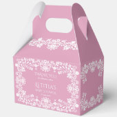 Ballotins Bébé en fleur baby shower mexicain rose pâle (Recto)