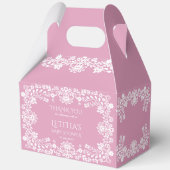 Ballotins Bébé en fleur baby shower mexicain rose pâle (Verso)