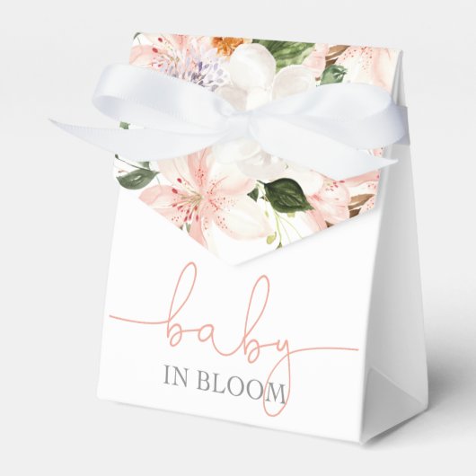 Ballotins Bébé en Fleur blanc rose lys (Verso)