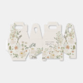 Ballotins bébé en fleur d'ivoire baby shower fleuri (Déplié)