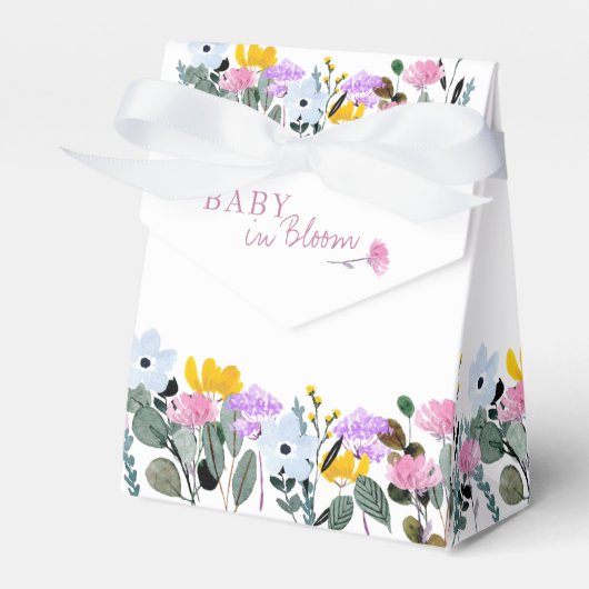 Ballotins Bébé en fleur jolie Fleur sauvage pelouse blanche (Verso)