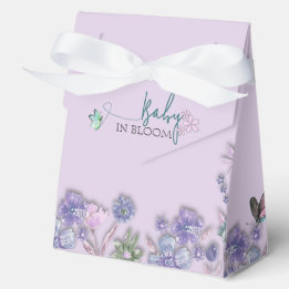 Ballotins Bébé En Fleur Purple Floral Baby shower Party