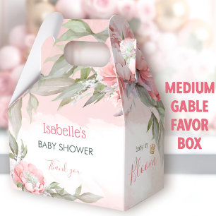 Ballotins Bébé En Fleur Rose Fille Baby shower Moyen Gable