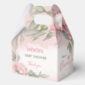 Ballotins Bébé En Fleur Rose Fille Baby shower Moyen Gable (Verso)