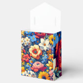 Ballotins Bébé en fleur Vin Floral Baby shower feuille (Ouvert)