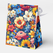 Ballotins Bébé en fleur Vin Floral Baby shower feuille (Arrière)