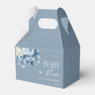 Ballotins Bébé en fleurs Baby Shower Dusty Blue Floral