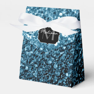 Ballotins Bébé faux paillettes scintillantes bleu clair Mono