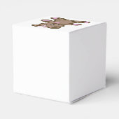 Ballotins Bébé fille ours en peluche avec arc rose (Arrière)