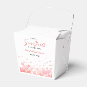 Ballotins Bébé fille rose et rouge un peu chérie Baby Shower