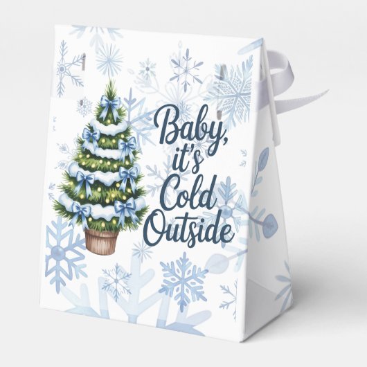 Ballotins Bébé, il fait froid dehors Shower pour bébé garçon (Arrière)