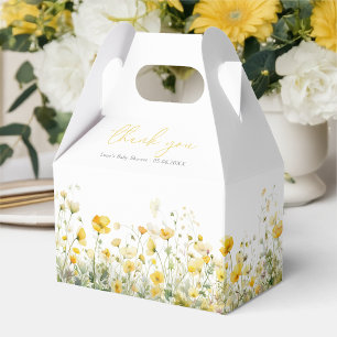 Ballotins Bébé Jaune En Fleur Baby shower Fleur sauvage Gabl