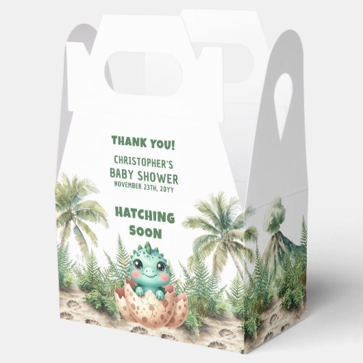 Ballotins Bébé mignon Dino Hatching Bientôt boîte de Merci (Ouvert)
