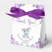 Ballotins Bébé mignon Eléphant Fille Purple Plaques de papie (Verso)