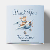 Ballotins Bébé mignon Ours Pilote Avion Bleu Beau (Haut)