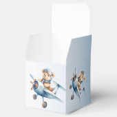 Ballotins Bébé mignon Ours Pilote Avion Bleu Beau (Ouvert)