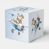 Ballotins Bébé mignon Ours Pilote Avion Bleu Beau (Arrière)