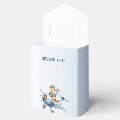 Ballotins Bébé mignon Ours Pilote Avion Bleu Beau (Ouvert)