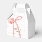 Ballotins Bébé mignon Polka Dot Bow Baby shower (Arrière)