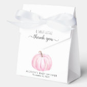 Ballotins Bébé mignonne Citrouille fille douche Merci (Recto)