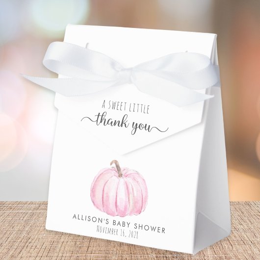 Ballotins Bébé mignonne Citrouille fille douche Merci