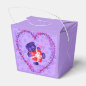 Ballotins Bébé ours avec Ballotin cadeau de coeur (Arrière)