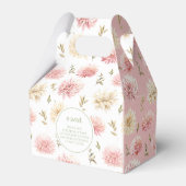 Ballotins Bébé rose pâle dans ballotin de douche fleurie (Arrière)