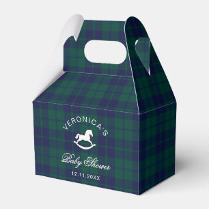 Ballotins Bébé Shower Plaid Cheval à Bascule Vintage Classiq