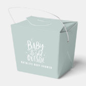 Ballotins Bébé son froid en dehors du baby shower (Arrière)