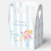 Ballotins Bébé Whimsical En Bouquet Bleu Fleur (Ouvert)