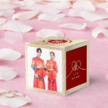 Ballotins Bécasseau maubèche Union Double Bonheur Mariage Ch<br><div class="desc">Nœud de double bonheur minimaliste moderne de l'union,  de l'amour et du mariage en rouge. Le double bonheur est un symbole classique et de bon augure utilisé dans tous les mariages chinois,  orientaux et asiatiques.</div>