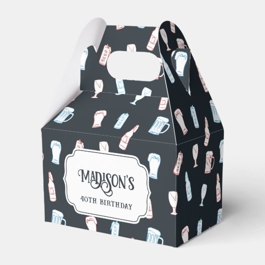 Ballotins Beers Rustic Hand Drawn Whimsical Beer Party Theme (Verso)