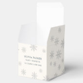 Ballotins Beige Boho Winter Snowflake Baby shower (Ouvert)