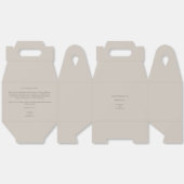 Ballotins Beige Romantic Funny Message Cute Wedding (Déplié)