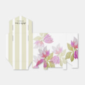 Ballotins Belle Aquarelle rose Fleurs peintes à la main (Déplié)