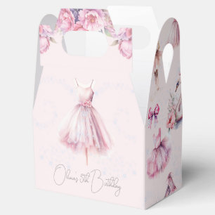 Ballotins Belle Ballerina rose personnalisée Anniversaire