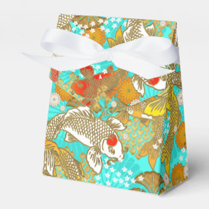 Ballotins Belle boîte de faveur japonaise d'impression koi
