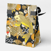 Ballotins Belle boîte de faveur japonaise d'impression koi (Arrière)