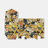 Ballotins Belle boîte de faveur japonaise d'impression koi (Déplié)