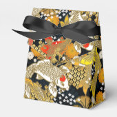 Ballotins Belle boîte de faveur japonaise d'impression koi (Verso)