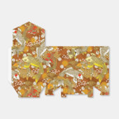 Ballotins Belle boîte de faveur japonaise d'impression koi (Déplié)