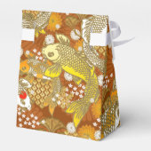Ballotins Belle boîte de faveur japonaise d'impression koi (Arrière)