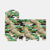 Ballotins Belle grue japonaise imprimé boîte de faveur (Déplié)