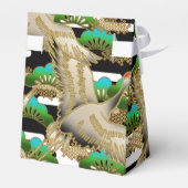 Ballotins Belle grue japonaise imprimé boîte de faveur (Arrière)