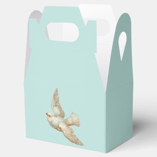 Ballotins belle impression de colombe blanche (Ouvert)