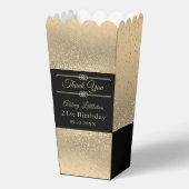 Ballotins Belle Parties scintillant noire et or (Verso)