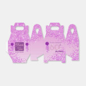 Ballotins Belle Parties scintillant rose et ruban 60e annive (Déplié)