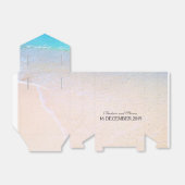 Ballotins Belle plage / Destination Mariage Personnalisé (Déplié)