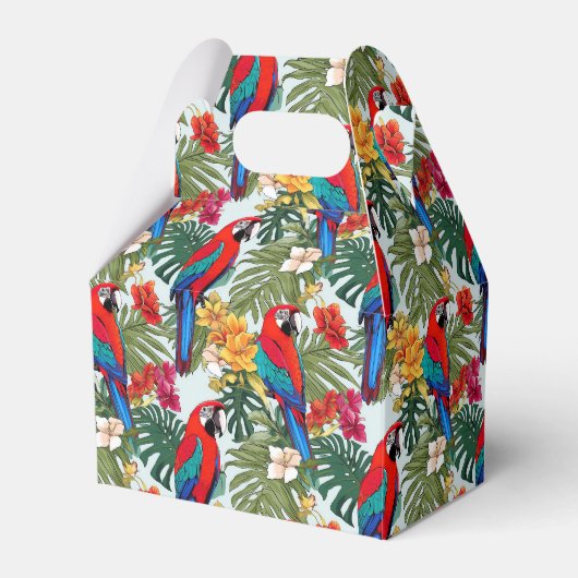 Ballotins Belle plage perroquet motif tropical (Verso)