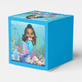 Ballotins Belle sirène noire jouant dans la mer (Arrière)